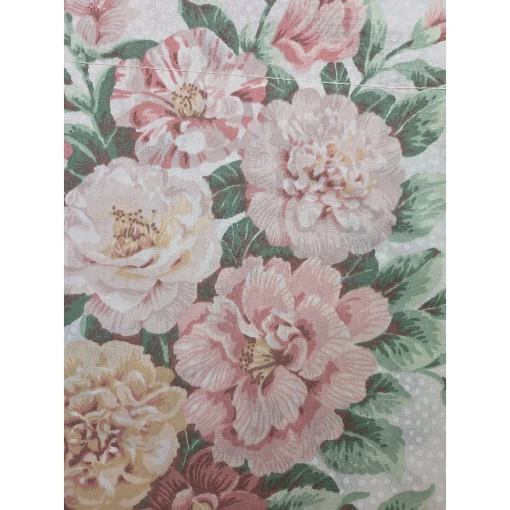 Vintage 80 90s Cottagecore Grandmillennial Floral Valances Dots Romantic Set
